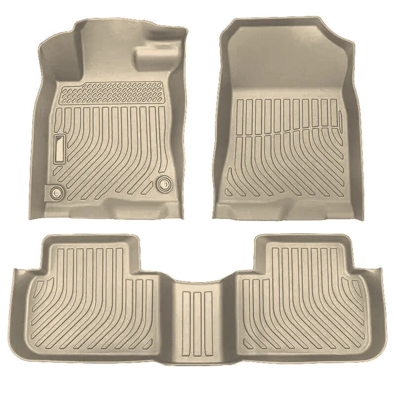 Tappetini 3D per auto, set interni, colore beige